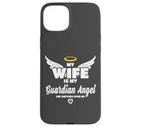 Wife is My Angel She Watches Over Me in Memory Coque pour iPhone 15 Plus