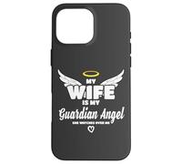 Wife is My Angel She Watches Over Me in Memory Coque pour iPhone 16 Pro Max