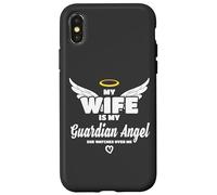Wife is My Angel She Watches Over Me in Memory Coque pour iPhone X/XS