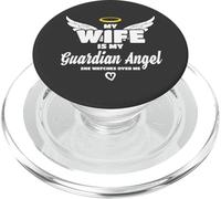 Wife is My Angel She Watches Over Me in Memory PopSockets PopGrip pour MagSafe