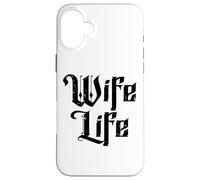 Wife Life Just Married Honeymoon Mariage drôle Coque pour iPhone 16 Plus