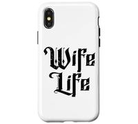 Wife Life Just Married Honeymoon Mariage drôle Coque pour iPhone X/XS