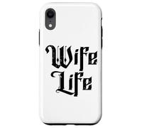 Wife Life Just Married Honeymoon Mariage drôle Coque pour iPhone XR