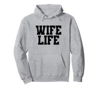 Wife Life Just Married Wedding Moon Mariage drôle Sweat à Capuche