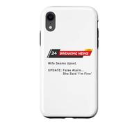 Wife Seems Upset! Update: False Alarm, She Said 'I'm Fine'. Coque pour iPhone XR