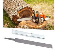 Wifehelper 2pcs Trousse d'Outils d'affûtage de Tronçonneuse Universelle, Fichier de Fichier Plat Jauge de Profondeur pour Le Travail du Bois et du Métal