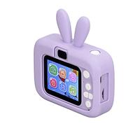 Wifehelper Appareil Photo pour Enfants en Forme de Lapin 20MP Jouet Selfie Numérique avec Reconnaissance Faciale AI et Filtres Multiples pour Appareil Photo Creative Play Kid (Violet)