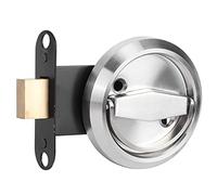 Wifehelper Boutons de Porte Intérieure de confidentialité de Serrure Double Face de Salle de Bains à la Maison Loquet de Porte en Acier Inoxydable 304 Loquets à Boulon Coulissant (argent