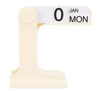 Wifehelper Calendrier Perpétuel à Rabat, Calendrier de Bureau Perpétuel Moderne, Décoration des Mois, des Dates et des Jours, Décoration de Bureau et de Maison à la Mode (White)