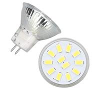 Wifehelper Ensemble D'ampoules Mr11, 4 Pièces, Base à Double Broche pour Lampe Spot, Base à Double Aiguille pour Spot Lumineux de Paysage, Lumières LED Mr11 5000 G4 (Blanc Froid)