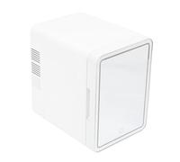 Wifehelper Mini Réfrigérateur de Soins de la Peau de 6 L, Réfrigérateur de beauté Miniature, Réfrigérateur Compact, Réfrigérateur à Miroir de Maquillage Léger à 3 Vitesses pour Cosmétiques,