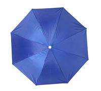 Wifehelper Parapluie Anti- monté sur la tête, Parapluie de pêche Solaire, Chapeau Anti-Pluie Anti-Pluie, 65cm(Bleu Royal)