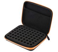 Wifehelper Sac de Rangement Portable à 63 huiles essentielles pour Sac de Rangement pour huiles essentielles Aromatherapy(Orange)