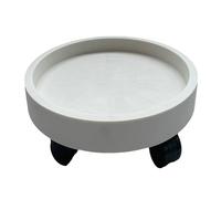 Wifehelper Support pour Plantes, Support pour Pots de Fleurs avec Roues Rotatives, Support Rond pour Plantes en Pot sur roulettes, Plateau de Soucoupe pour Jardinière à roulettes, Plateau
