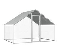 WIFESE Cage à poules d'extérieur 2,75 x 2 x 1,92 m en acier galvanisé pour poules, canards et autres petits animaux - Pratique et spacieux