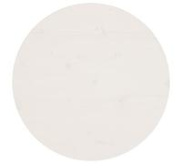 WIFESE Dessus de Table Blanc en Bois de Pin Massif - Diamètre 60x2,5 cm - Plateau Rond Facile à Nettoyer pour Table Basse, d'Appoint, de Bar et Console de Restaurant