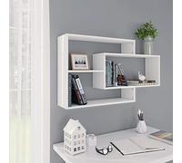 WIFESE Étagères Murales Blanc 104x20x58,5 cm Bois d'ingénierie Tablette Murale d'affichage Simple Décoration Chambre à Coucher Etagère Flottante pour Salon Couloir Bureau Entrée
