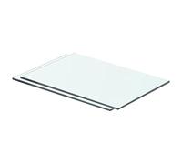 WIFESE Panneaux d'Étagère 2 Pcs Verre Trempé Transparent 40x20 cm Épaisseur 8 mm Étagère de Maison Magasin Tablette Salle de Bain Chambre à Coucher Autres Accessoires de Salon Étagère de Douche