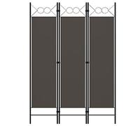 WIFESE Paravent 3 Panneaux Anthracite 120x180 cm Tissu Séparation de Pièce Design Circulaire Cloison de Séparation Pliable Ecran d'intimité Décoration Intérieur Salon Chambre Salle à Manger