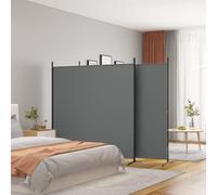 WIFESE Paravent 3 Panneaux Anthracite 525x180 cm Tissu Séparation de Pièce Polyvalente Cloison de Séparation de Chambre Espace Privé Séparation de Salon Cuisine Mur de Fond Bloquer Le Soleil