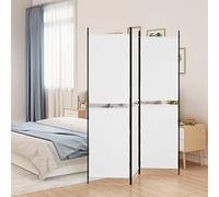WIFESE Paravent blanc 150 x 180 cm Paravent en tissu séparateur d'intérieur moderne séparateur de pièce balcon brise-vue vestiaire privé pour salon, chambre à coucher, polyvalent