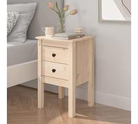 WIFESE Table De Chevet Bois De Pin Massif 40x35x61,5 cm Table De Nuit Table De Chevet Bois Petite Table De Nuit Table D'Appoint éTroite Chevet De Lit Nightstand Brun