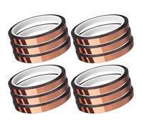 Wiffe 12 rouleaux de ruban chauffant sans résidus pour sublimation Ruban résistant à la à haute température pour presse Artisanat résistant revêtement en poudre pour sublimation