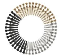 Wiffe 48 pièces de piquets de Cribbage en métal, piquets de Planche de Cribbage avec des Motifs Coniques pour Trou de Planche de 1/8, Broches métalliques faciles à Utiliser pour Jeu Traditionnel
