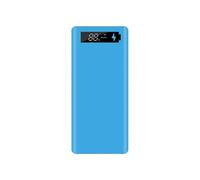 Wiffe 8 emplacements pour batterie avec coque sans soudure, bleu | Fenêtre d'affichage, projets de charge de secours portables, cellules vendues séparément