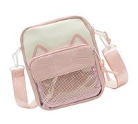 Wiffe à bandoulière Itabag transparent de styles japonais, B | à bandoulière Itabag transparent avec jolis chats, styles japonais pour l ' affichage quotidien des épingles,
