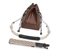 Wiffe à bandoulière Multifonctionnel, Compact, Brown XK112 | pour appareil photo en cuir souple, sacs à main à insertion DSLR pour la photographie de rue, pochette