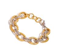 Wiffe À chaîne plaqué or 18 carats à la mode, bijoux portables, pièces de déclaration, pratiques pour toutes les tenues élégantes, bijoux de mariage
