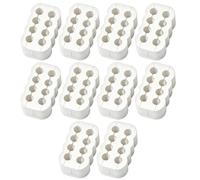 Wiffe ABS Kit de rangement pour câbles Blanc | Clips de disposition modulaire à 8 broches, gestion parallèle de l'alimentation, accessoire de construction de tour