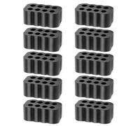 Wiffe ABS Kit de rangement pour câbles Noir | Clips de disposition modulaire à 8 broches, gestion parallèle de l'alimentation, accessoire de construction de tour
