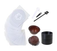 Wiffe Accessoire de Recharge de dosettes, Couvercle en Aluminium gaufré Inclus, Ensemble de Remplissage de Coque de dosettes de café, Texture en Plastique pour Remplissage de Poudre de café