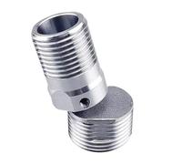 Wiffe Adaptateur de Robinet de en Acier Inoxydable, Base coudée réglable à 360 degrés, Pomme de coudée étendue, Joint d ' Angle, Pieds incurvés télescopiques, Extension Universelle du Bras de