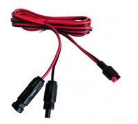 Wiffe Adaptateur d'entrée d'énergie portable, 2 m | Paire de connecteurs solaires, prise de charge, câble 10 AWG enveloppé de PVC, harnais utilitaire, assemblage