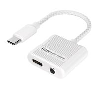Wiffe Adaptateur USB C vers casque 3,5 mm et chargeur PD60w, AG02, A | Son et son haute résolution avec décodage avancé pour smartphones et tablettes sur les appareils modernes