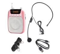Wiffe Amplificateur de voix avec microphone 2500 mAh rechargeable pour l'enseignement et les cours d'orientation de groupe Amplification orale en public