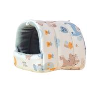 Wiffe Animal de Compagnie Petit Animal Hamster Fourrure lit Habitat abri Doux Jouet Lapins nid cachette rongeurs Jouet pour Cage Petit Animal Tunnel