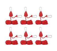 Wiffe Attaches de tente, cintres de corde de camping, poulie de camping, corde réfléchissante ajustée, guide de tente pour cordon réfléchissant d'extérieur