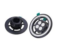 Wiffe Base pour composants de montage à rotule, téléphone, noir rond | Support pour grille d'aération de voiture, tableau de bord, pare-brise, ventouse, composants de rechange pour support de
