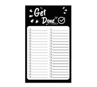 Wiffe Bloc-notes magnétique pour liste de choses à faire, liste de contrôle quotidienne, objectifs, rappels, organisateur de motivation, papeterie pour étudiant, enseignant, bloc-notes magnétique