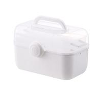 Wiffe Boîte de rangement pour trousse d ' aide avec couvercle, White | Kit d ' urgence pour étui, léger et facile à, nécessité d ' activité de plein air pour pique-nique de