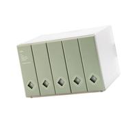 Wiffe Boîte de rangement robuste pour musique avec compartiments pour étiquettes pour CD organisés et étui portable pour albums