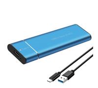 Wiffe Boîtier de Disque TP100 en Aluminium pour Plusieurs, Blue | Accélération des protocoles doubles UASP TRIM et fonction de veille intelligente avec conception de dissipation