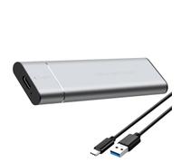 Wiffe Boîtier de Disque TP100 en Aluminium pour Plusieurs, Silver | Accélération des protocoles doubles UASP TRIM et fonction de veille intelligente avec conception de dissipation