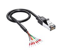 Wiffe Câble d ' extension RJ45 à 8 broches avec connecteur, câble RS232, remplacement blindé parallèle, Ethernet blindé