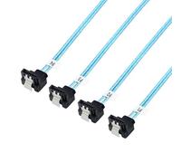 Wiffe Câble de données SAS4.0 flexible 4 voies pour disque dur hôte, 100 cm | Transmission de données rapide 24 Gbit/s pour disque dur hôte serveur, plusieurs couches de blindage