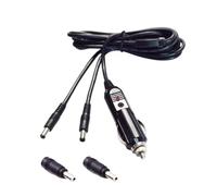 Wiffe Câble d'énergie pour véhicule mobile de 150 cm de long | Câble répartiteur de prise de voiture, embouts ronds mâles, portée de 1,5 m, entrée 12-24 pour bateau, bus